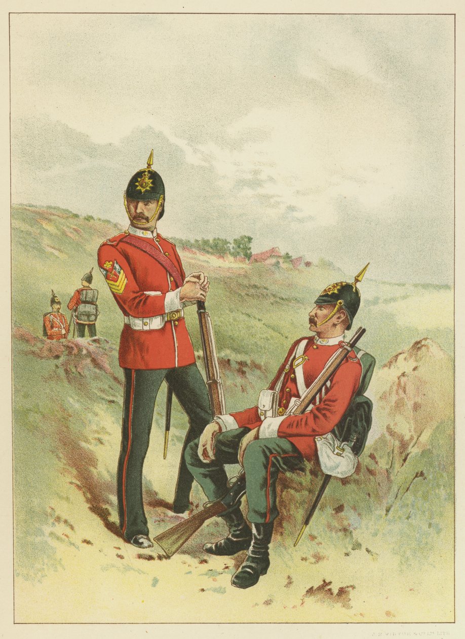 A Cambridge hercegének 57. (Middlesex) (színes litográfia) alkotó: English School