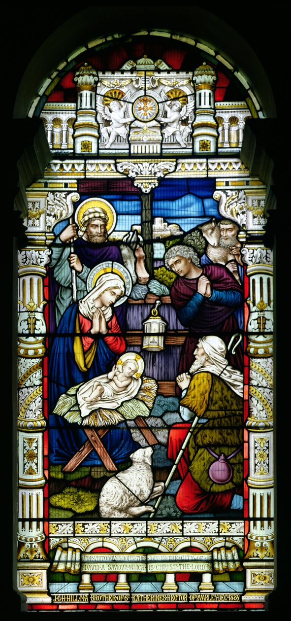 A Pásztorok imádása, 1889 körül alkotó: English School