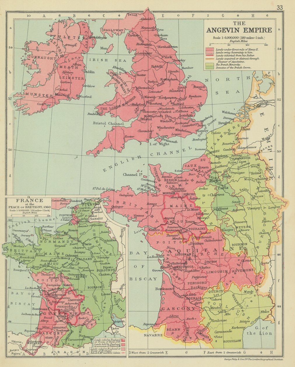 Az Anjou-birodalom (színes litográfia) alkotó: English School