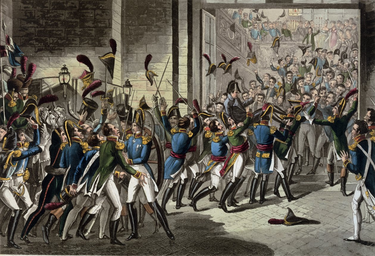 Napóleon (1769-1821) érkezése a Tuileriákhoz 1815. március 20-án alkotó: English School