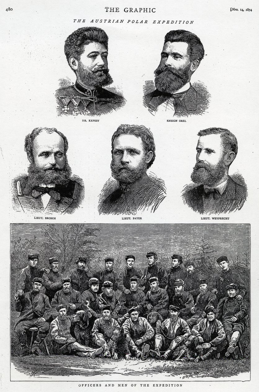 Az osztrák sarki expedíció, megjelent a The Graphic-ban, 1874. november 14. alkotó: English School