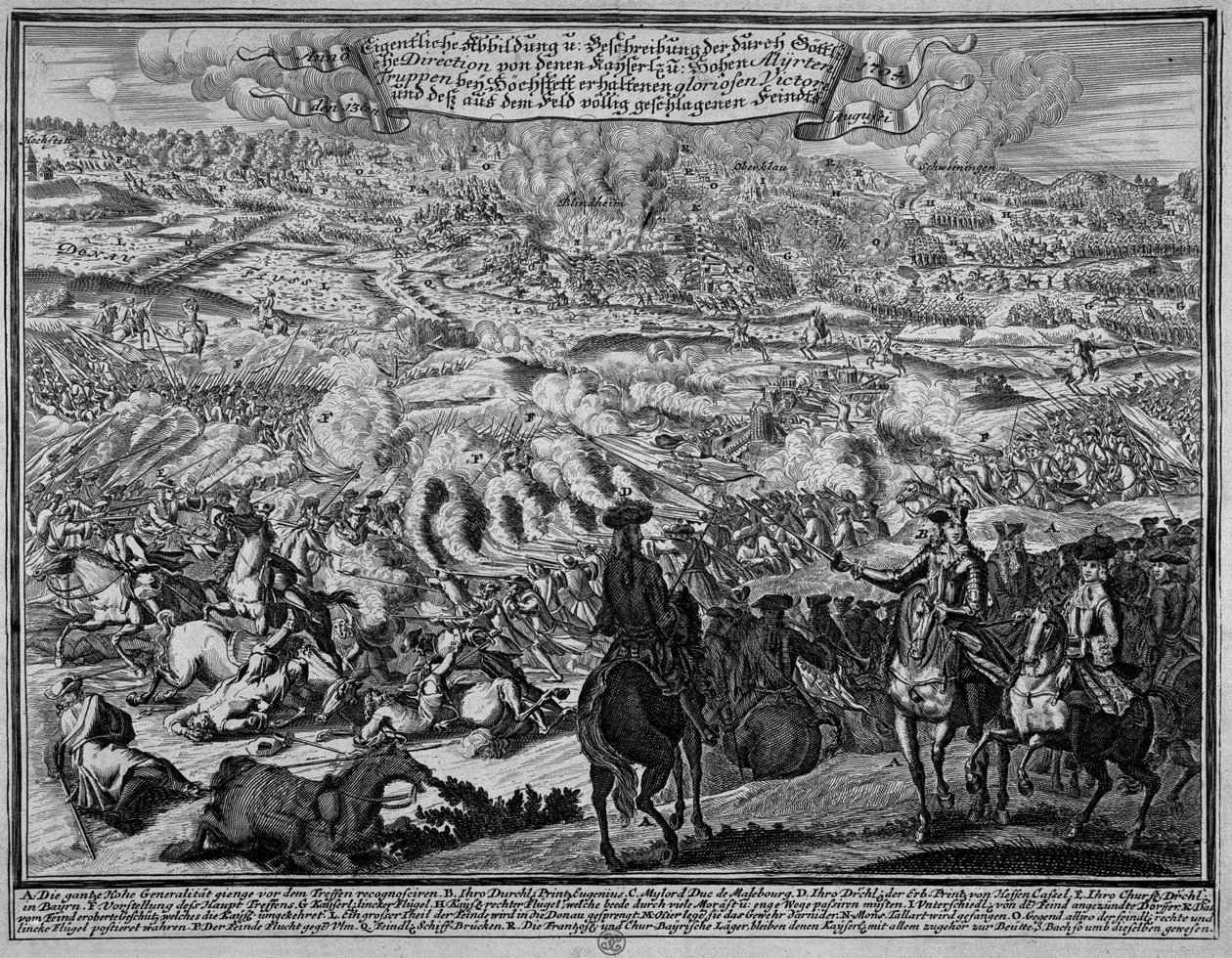 A blenheimi csata, 1704. augusztus 13 alkotó: English School