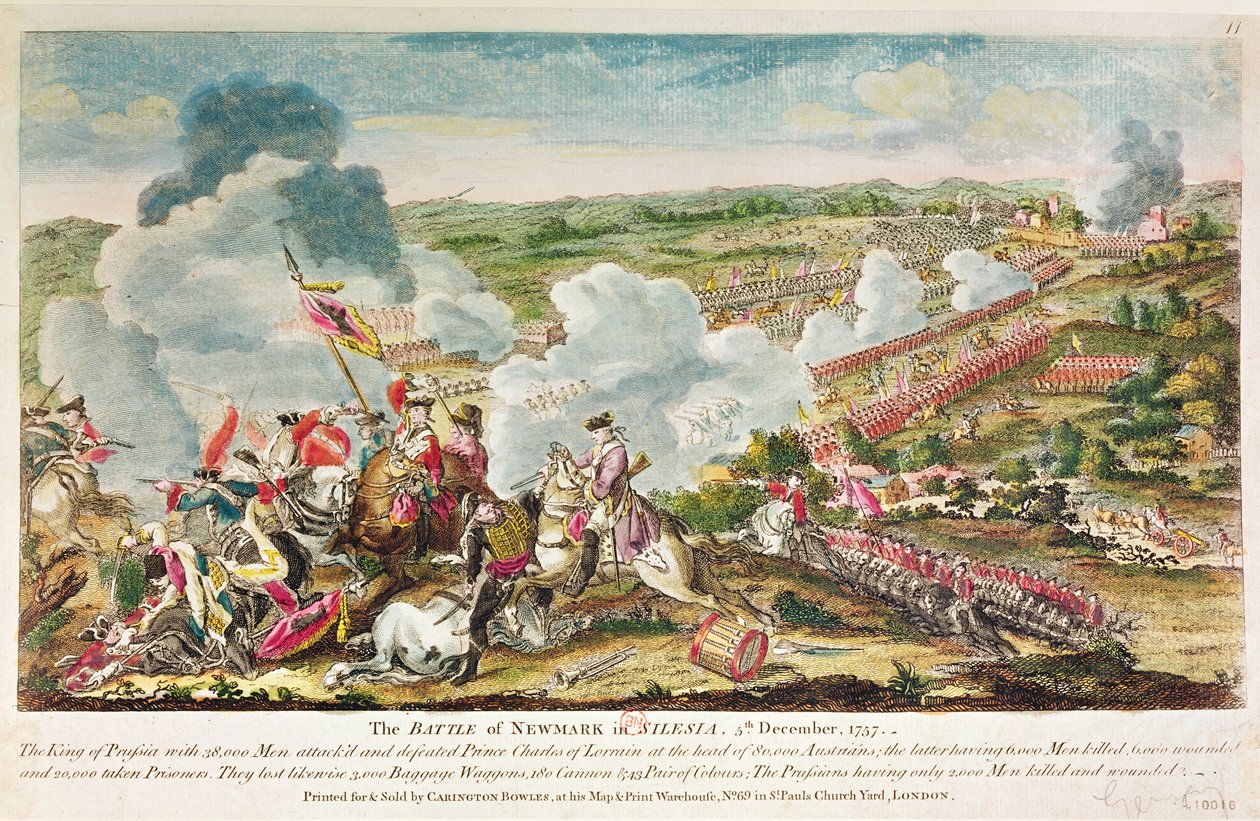A neumarki csata, Szilézia 1757. december 5 alkotó: English School