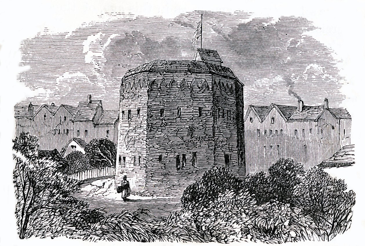 The Beargarden, Southwark, London (litho) alkotó: English School