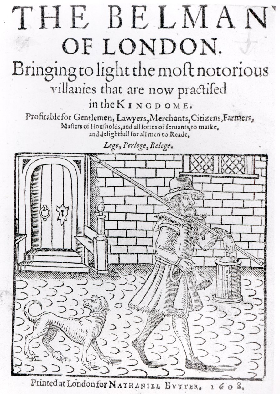 The Bellman of London, Thomas Dekker (kb. 1570-kb. 1641) címlap, nyomtatta Nathaniel Butter, 1608 alkotó: English School
