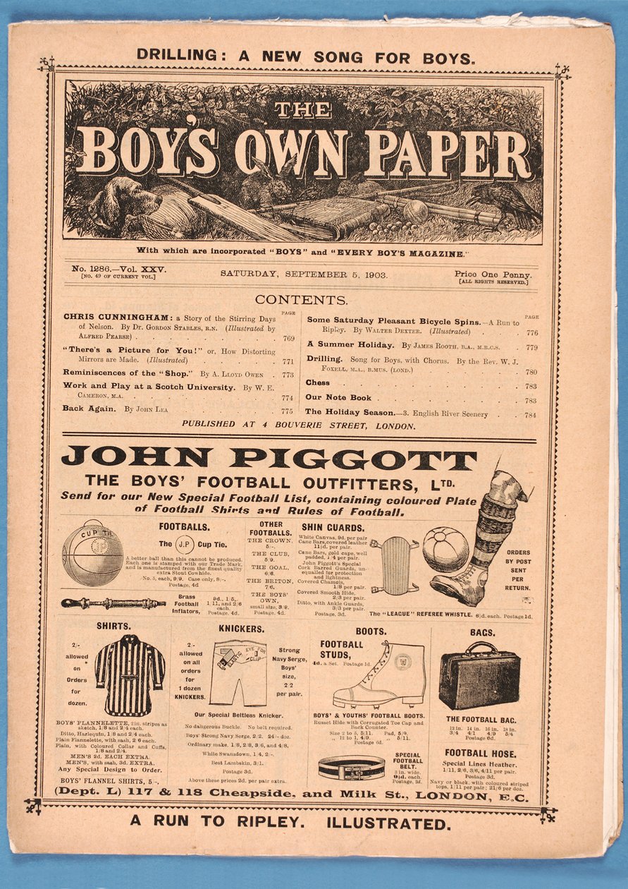 The Boys Own Paper, 1903 (nyomtatott) alkotó: English School