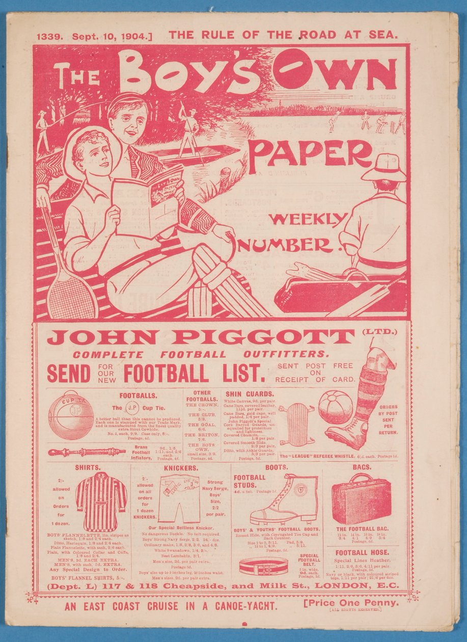 The Boys Own Paper, 1904 (nyomtatott) alkotó: English School