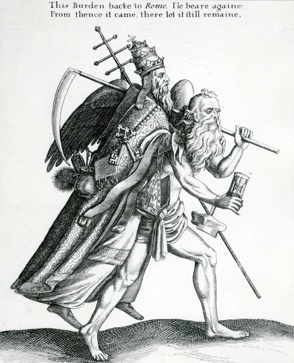 A teher visszakerül Rómába? 1641 körül alkotó: English School