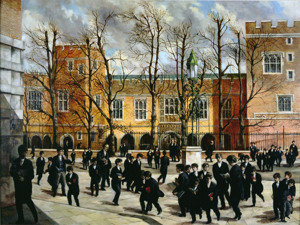 The Burning Bush a Common Lane tetején, kilátással a New Schools-ra, Eton College, 1935 körül alkotó: English School