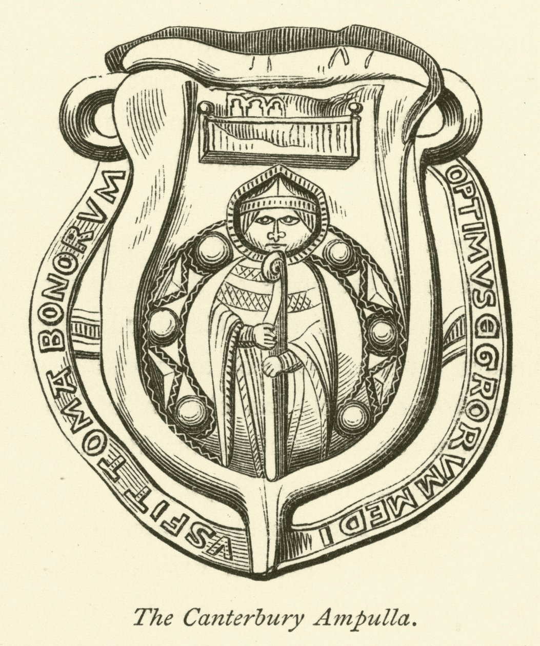 A Canterbury Ampulla (metszet) alkotó: English School