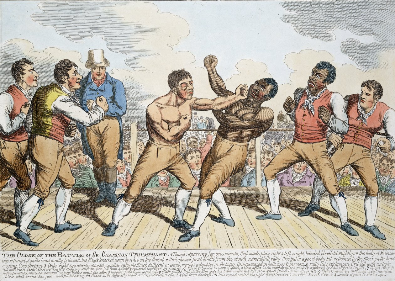 A csata lezárása vagy a diadalmas bajnok, 1811-ben jelent meg alkotó: English School