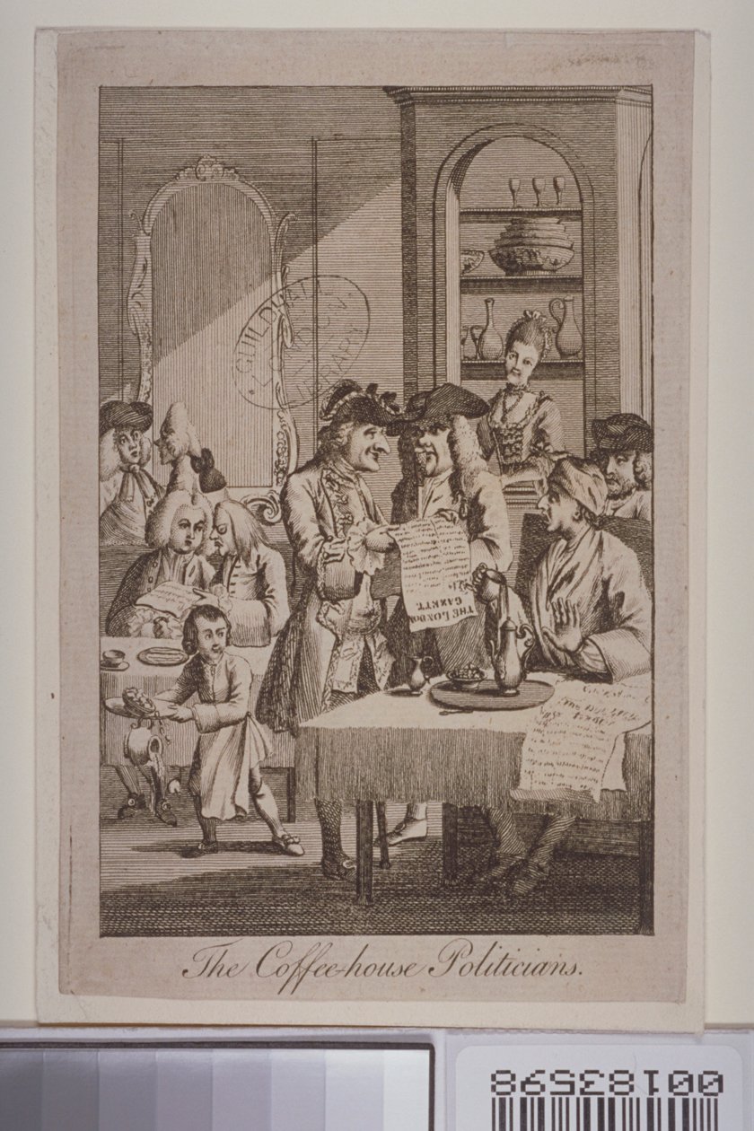A kávéházi politikusok, 1772 alkotó: English School