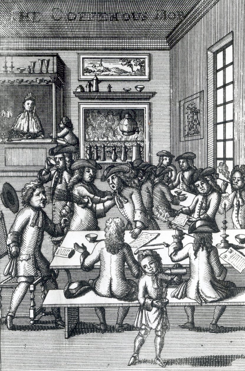 The Coffeehouse Mob, Edward Ward, a Vulgus Britannicusból, 1710 alkotó: English School