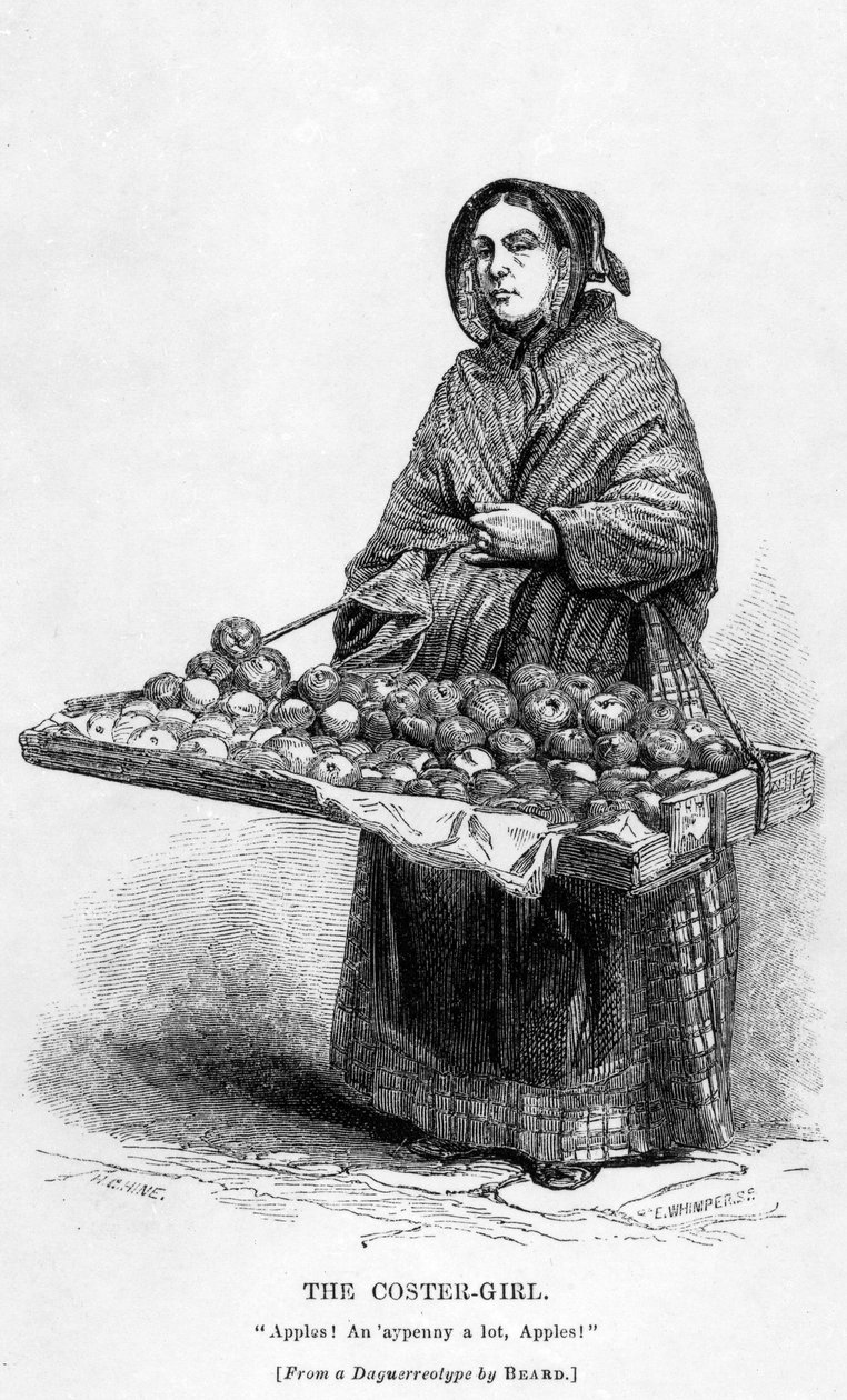 A Coster-Girl, 1840 körül alkotó: English School