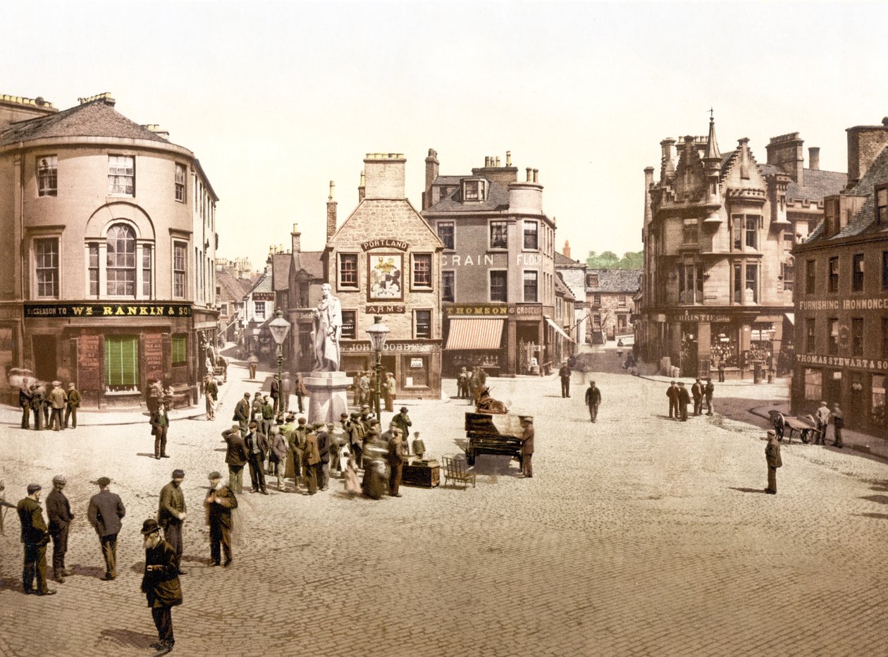 A kereszt, Kilmarnock (kézzel színezett fotó) alkotó: English School