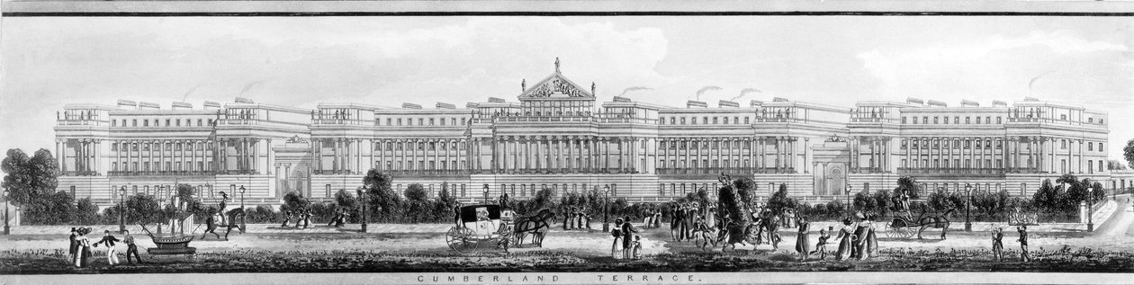 A cumberlandi terasz, 1831 alkotó: English School