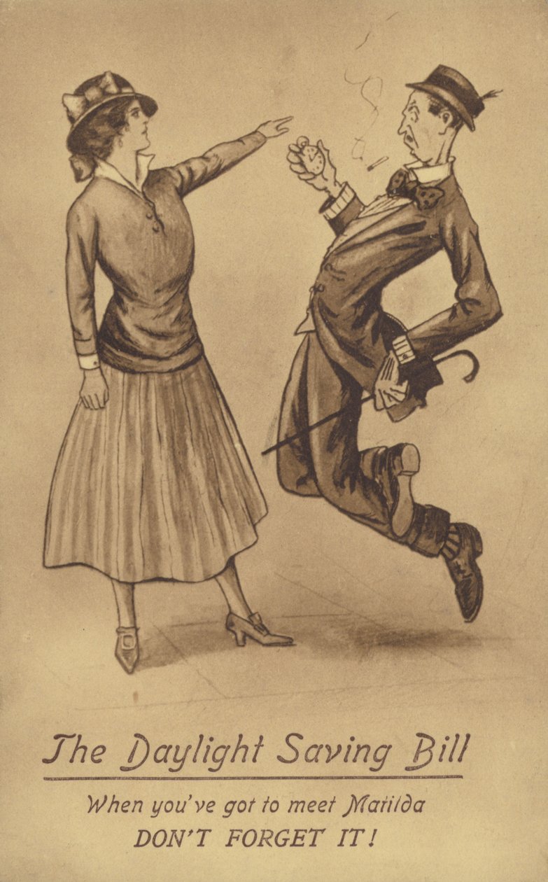 A nyári időszámítás Bil (litho) alkotó: English School