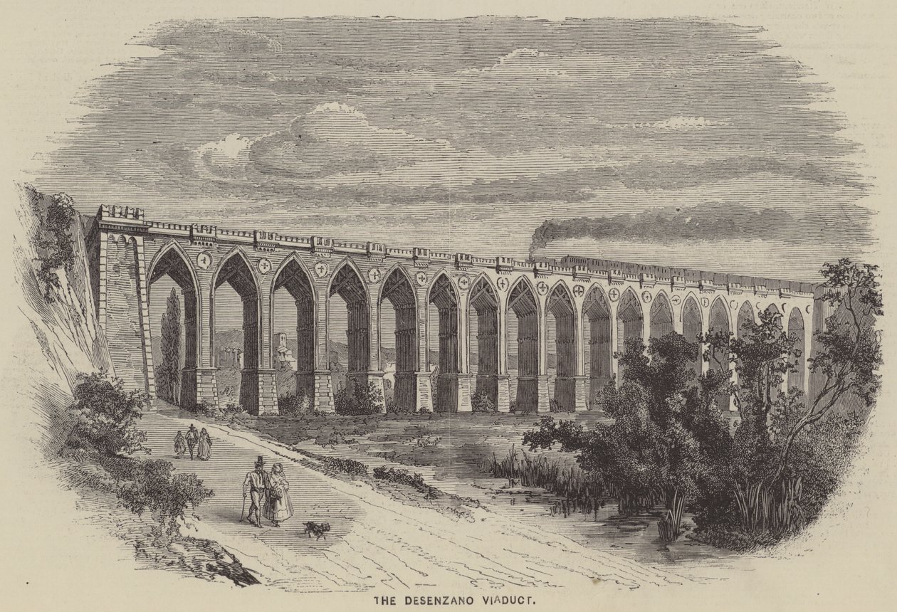 A desenzanói viadukt (metszet) alkotó: English School
