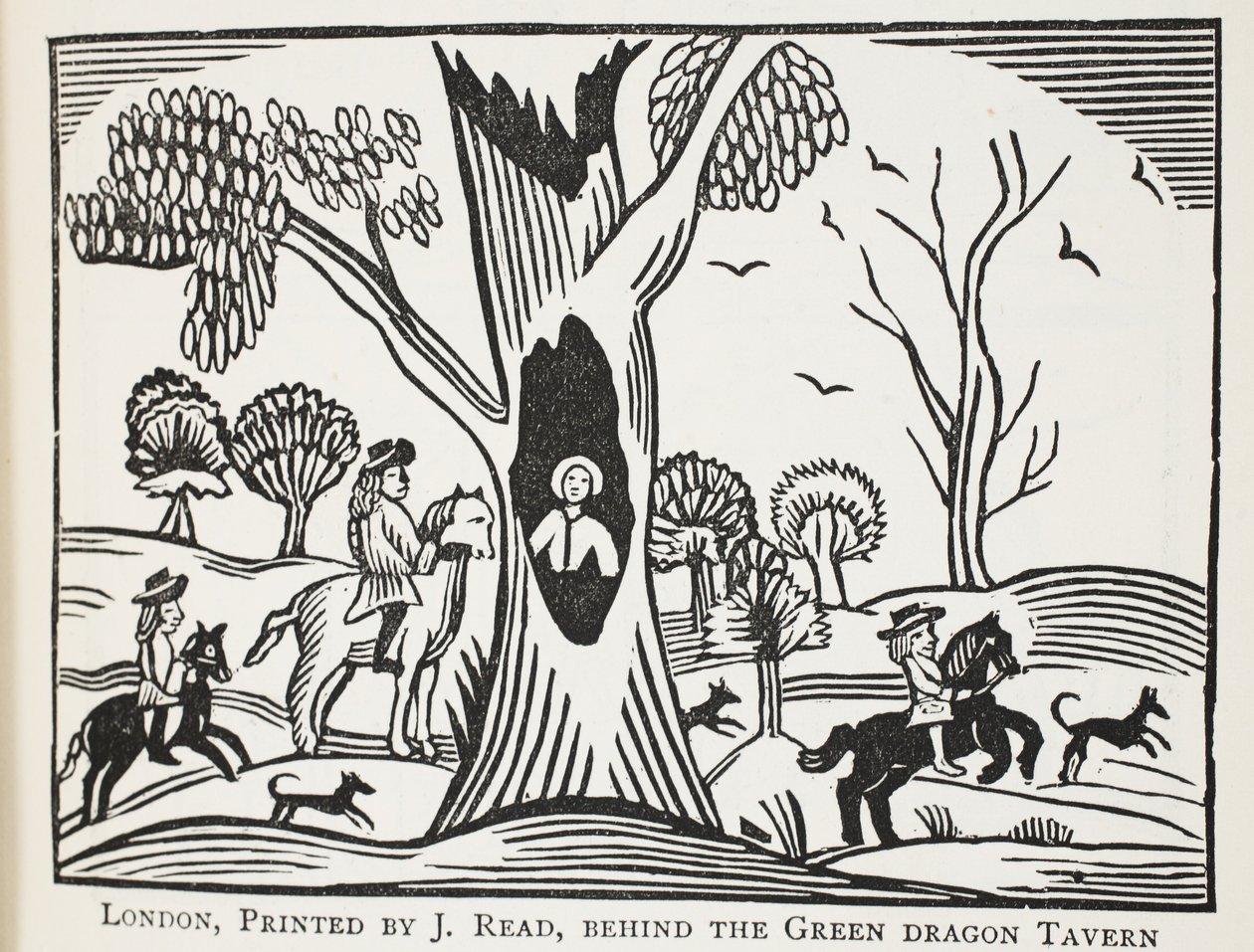 The Distressed Child in the Wood, avagy The Cruel Unkle, Illusztráció a Chap-books of the Eightenth Century-ből, John Ashton, pub. 1882 alkotó: English School