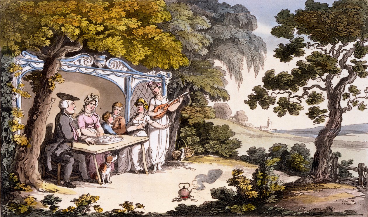 The Fair Peniten, Ackermanns Repository of Arts 1817 (kézzel színezett metszet) alkotó: English School