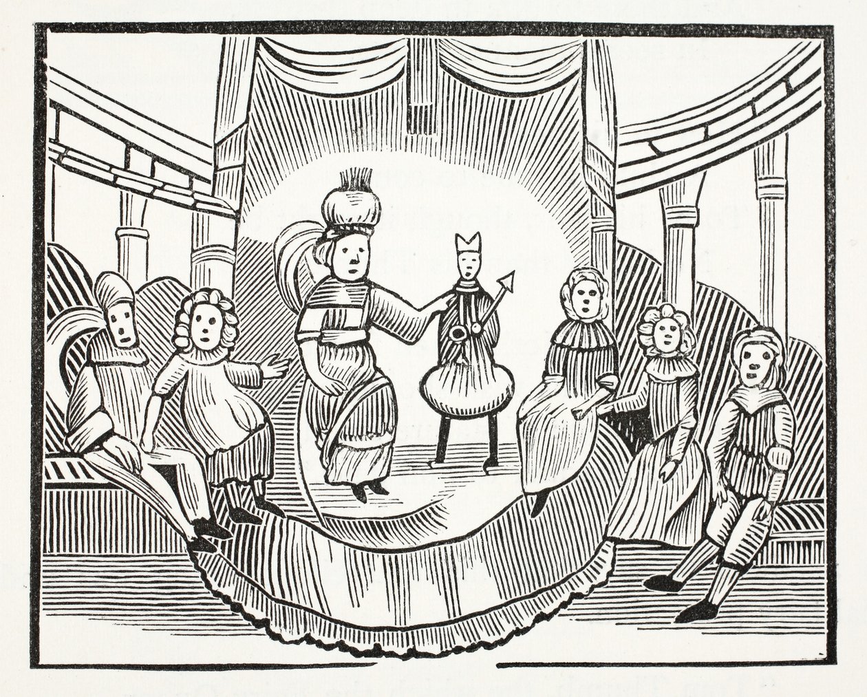 The Famous History of Tom Thumb, illusztráció a Chap-books of the Eightenth Century-ből, John Ashton, pub. 1882 alkotó: English School