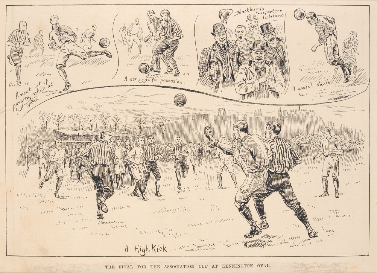 Az Association Cup döntője a Kennington Ovalban, "Illustrated Sporting and Dramatic News" alkotó: English School