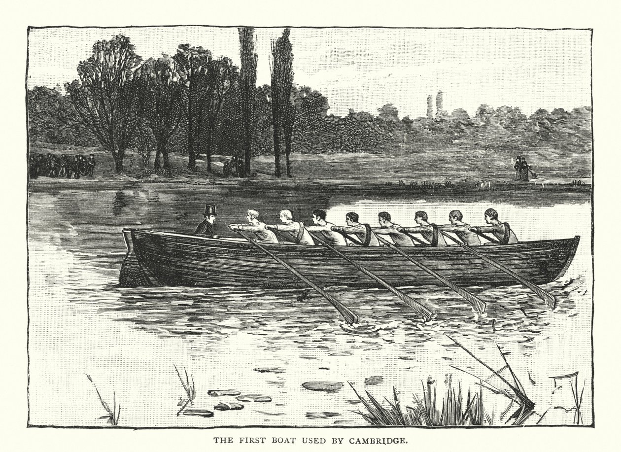 A Cambridge által használt első hajó (metszet) alkotó: English School