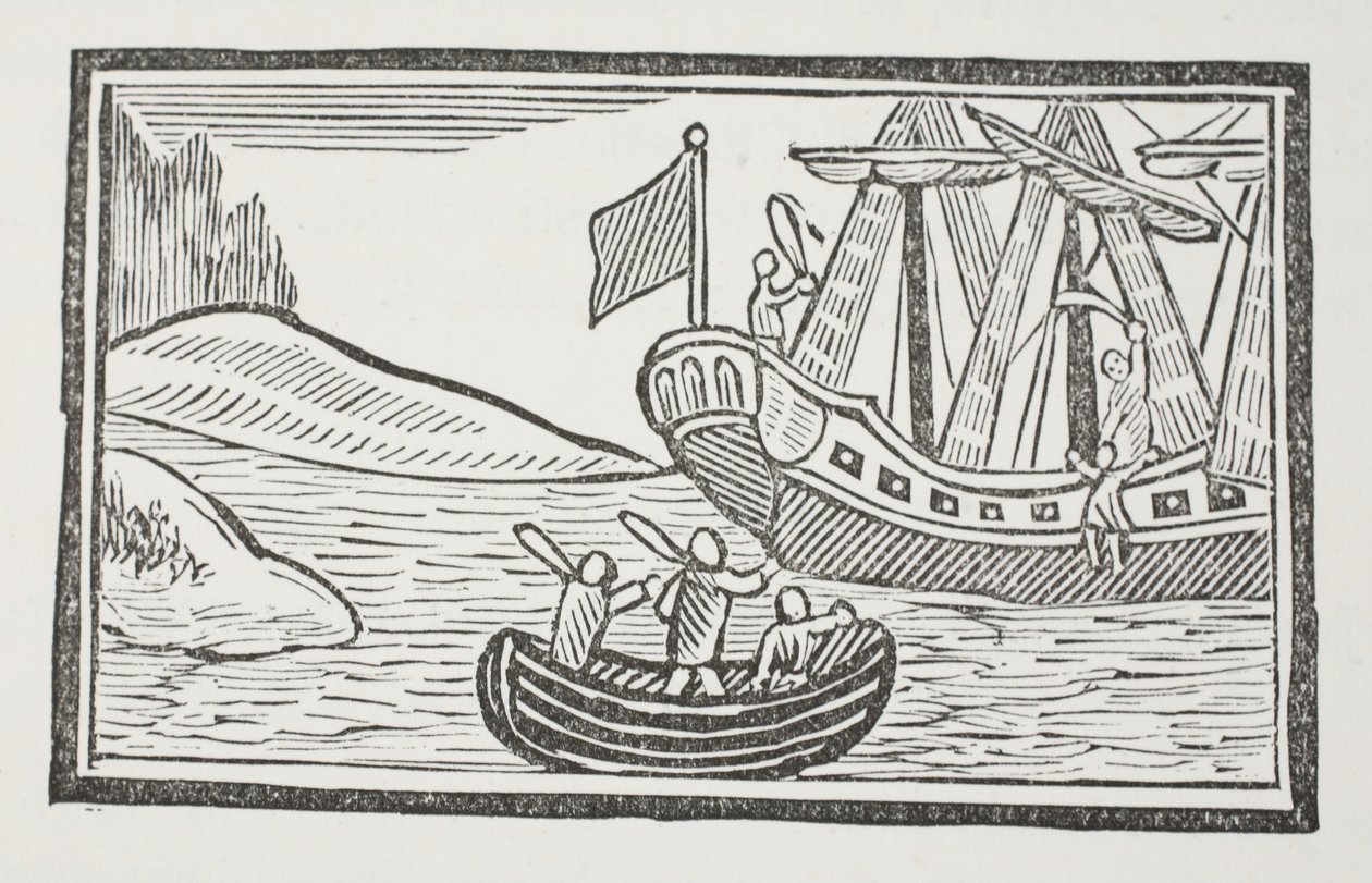 Sir John Mandeville külföldi utazásai, illusztráció a Chap-books of the Eightenth Century-ből, John Ashton, pub. 1882 alkotó: English School