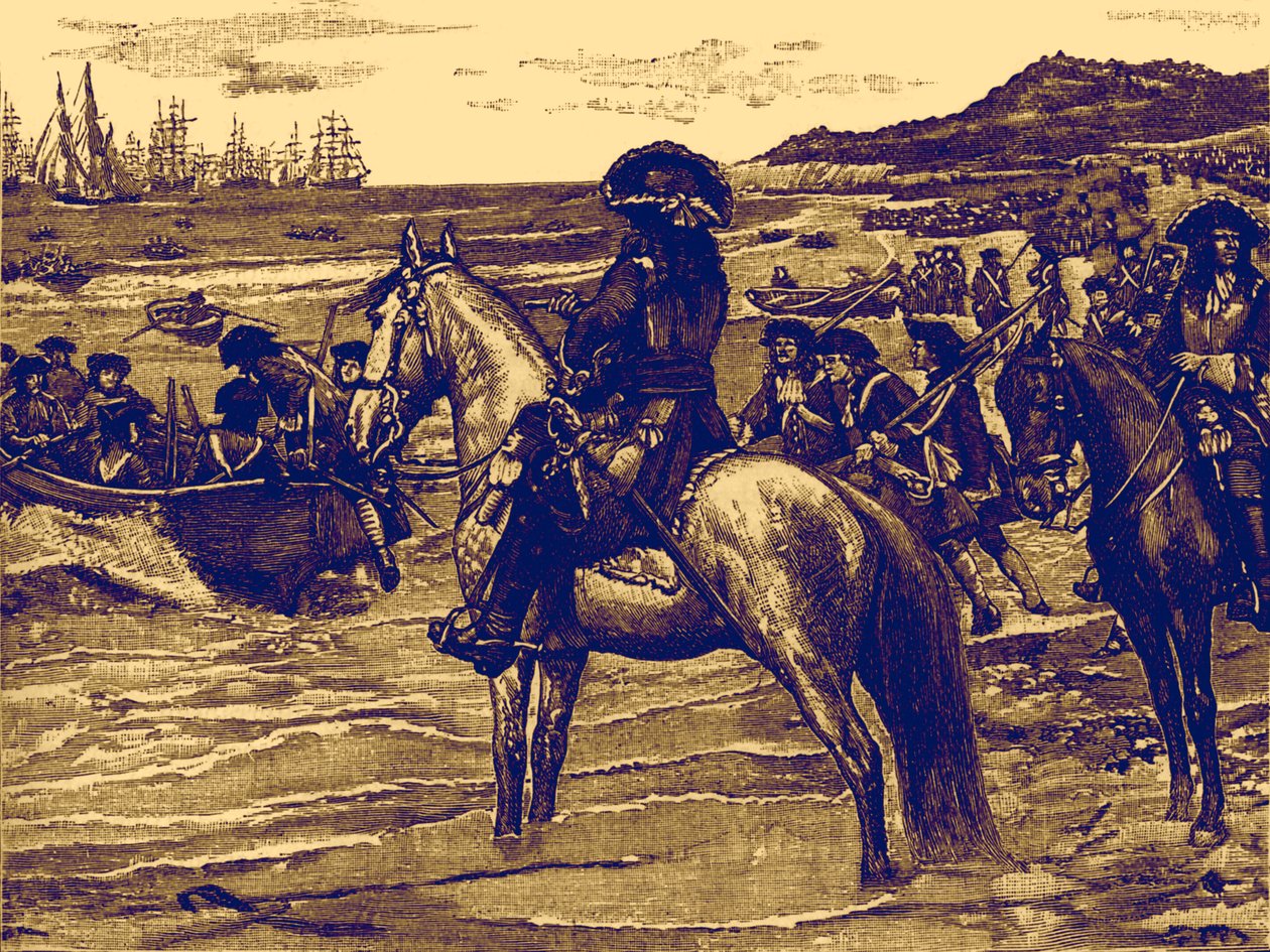 A franciák visszavonulnak Torbayból alkotó: English School