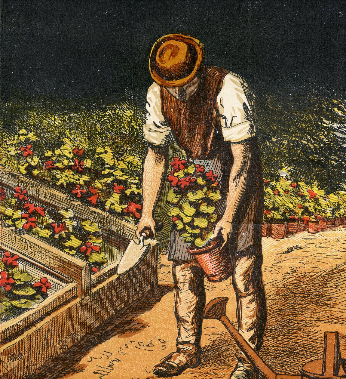 A kertész, 1867 alkotó: English School