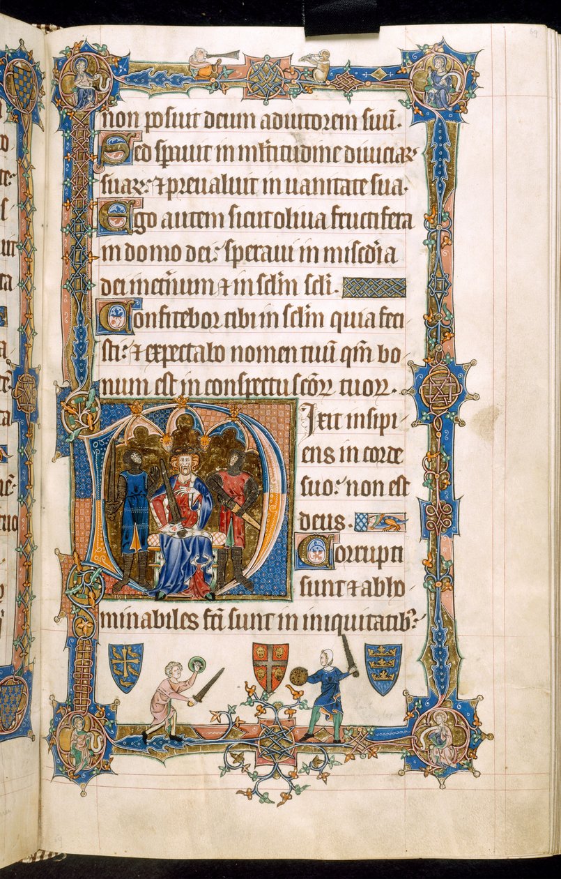 A Gorleston Psalter, Add MS 49622 f.69r alkotó: English School