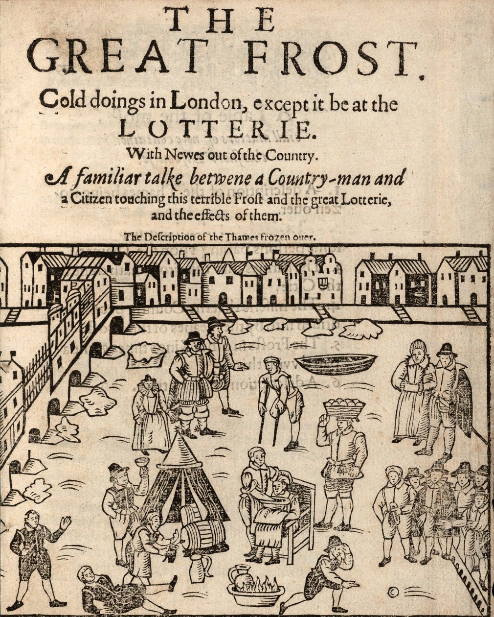 The Great Frost, London, 1608 alkotó: English School
