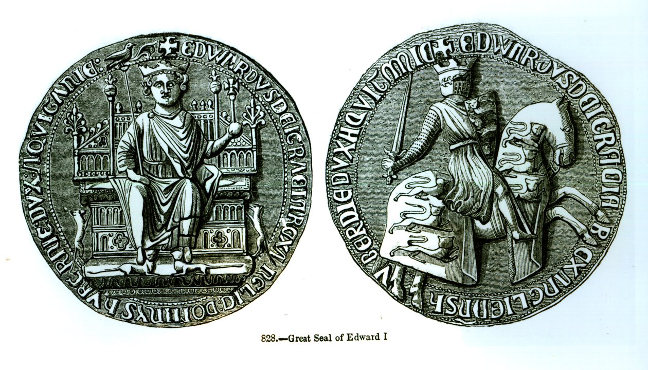 I. Edward nagy pecsétje (1239-1307) alkotó: English School