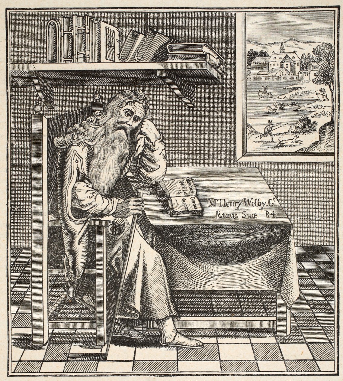 A Grub Street Remete, Richardson által közzétett képről, 1794 alkotó: English School