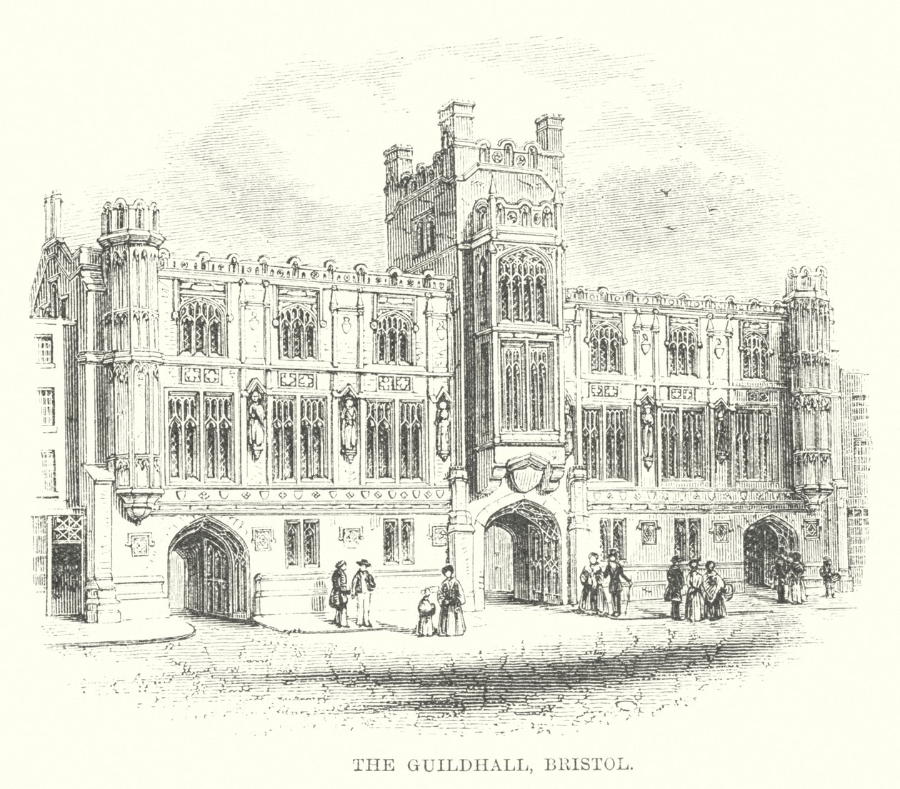 The Guildhall, Bristol (metszet) alkotó: English School
