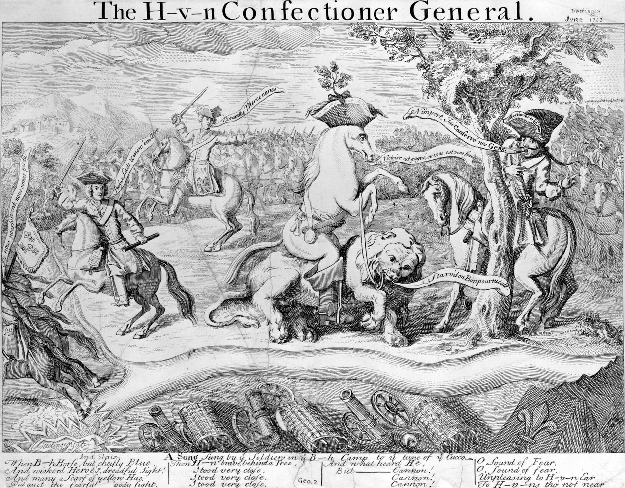 A H-V-N Confectioner General, 1743 körül alkotó: English School