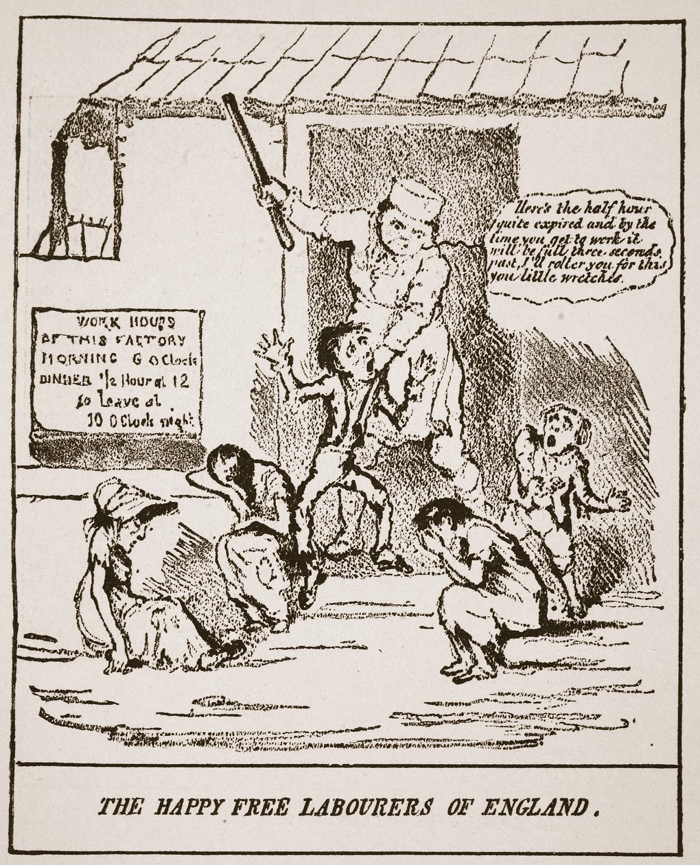The Happy Free Laborers of England, egy 1833-ban megjelent nyomtatványból, illusztráció a The Church of England: A History for the People-ből, H.D.M. Spence-Jones, kocsma. 1910 körül (szépia fotó) alkotó: English School