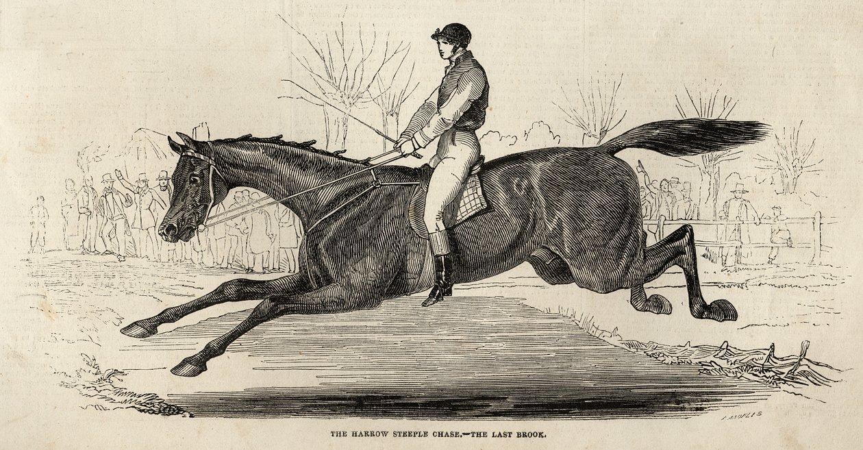 The Harrow Steeple Chase: The Last Brook, a 
