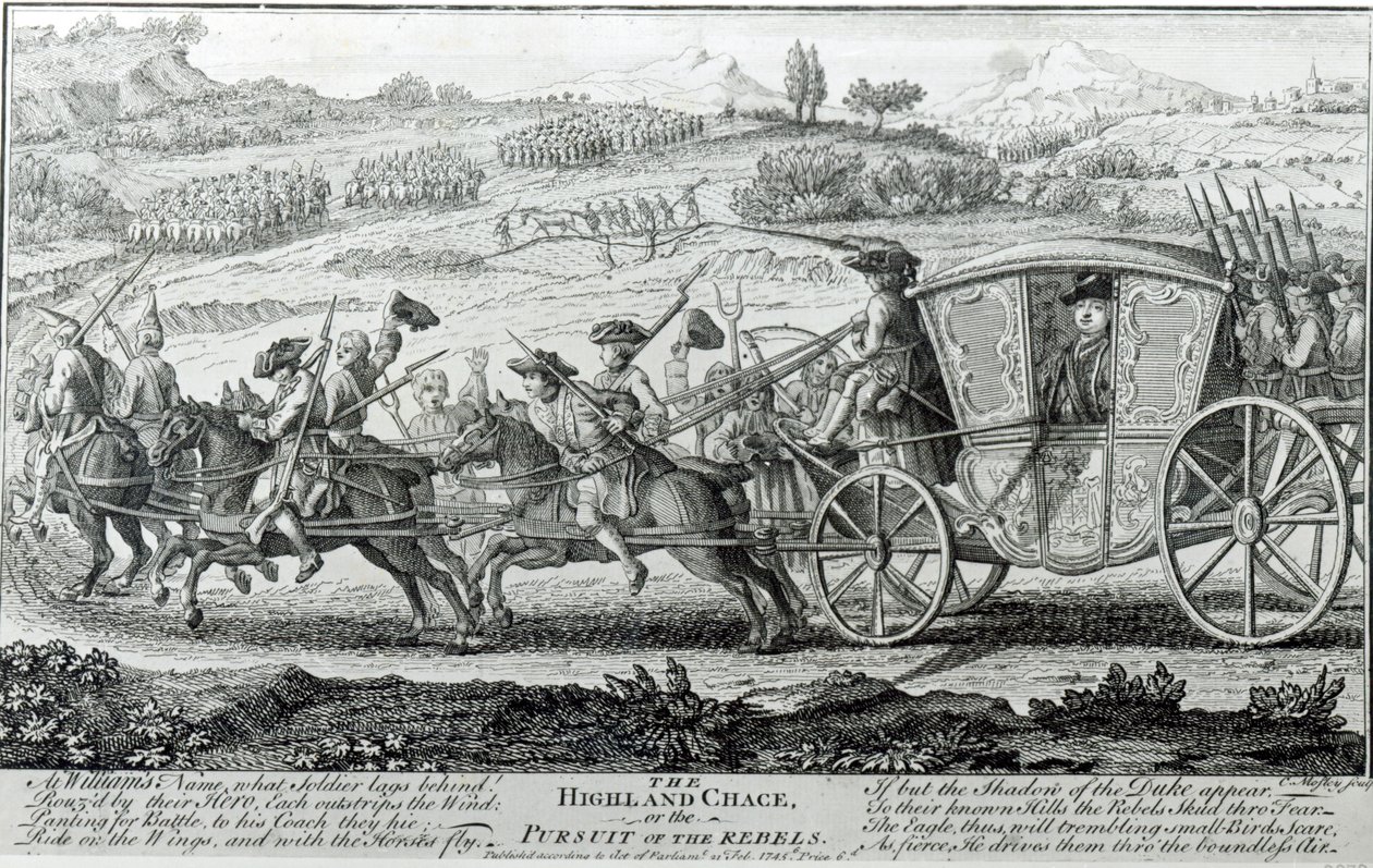 The Highland Chase, 1745. február 21 alkotó: English School