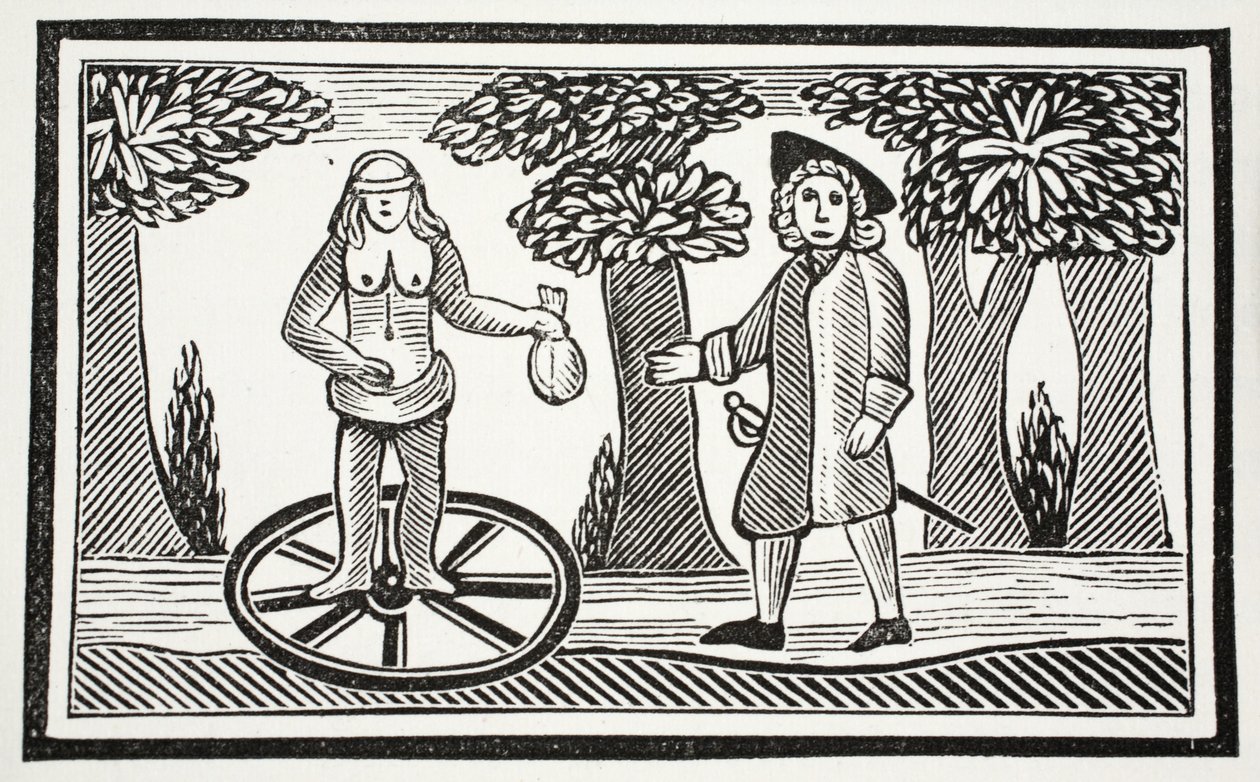 The History of Fortunatus, illusztráció a Chap-books of the Eightenth Century, John Ashton, pub. 1882 alkotó: English School