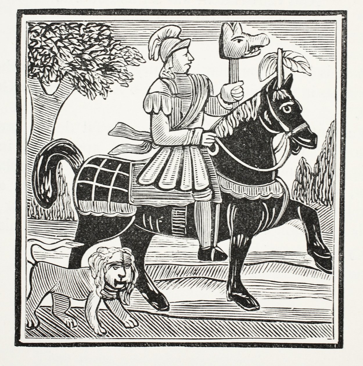The History of Guy, Earl of Warwick, illusztráció a Chap-books of the Eightenth Century, John Ashton, pub. 1882 alkotó: English School
