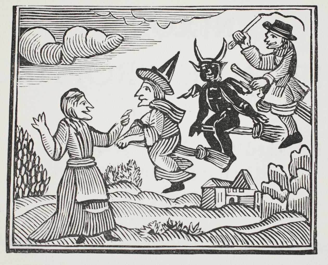 The History of Mother Shipton, illusztráció a Chap-books of the Eightenth Century, John Ashton, pub. 1882 alkotó: English School