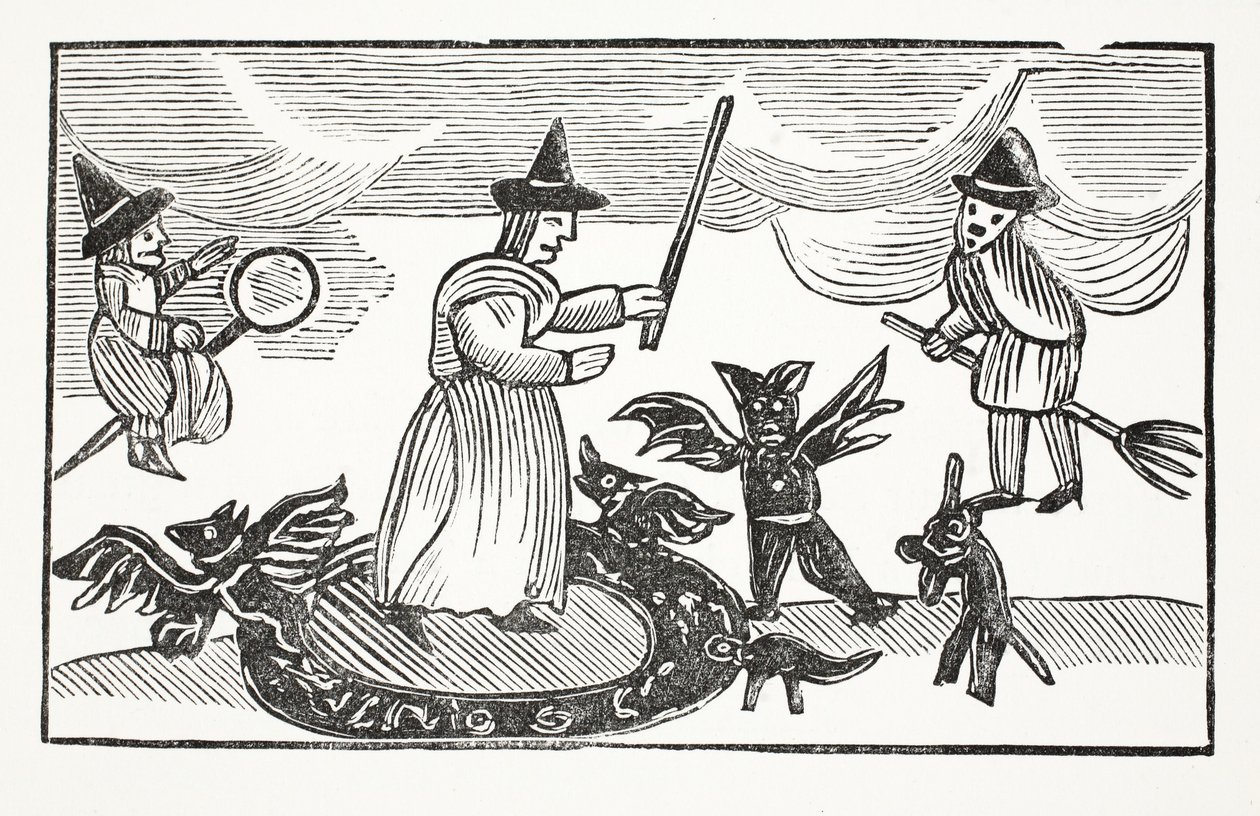 The History of Mother Shipton, illusztráció a Chap-books of the Eightenth Century, John Ashton, pub. 1882 alkotó: English School