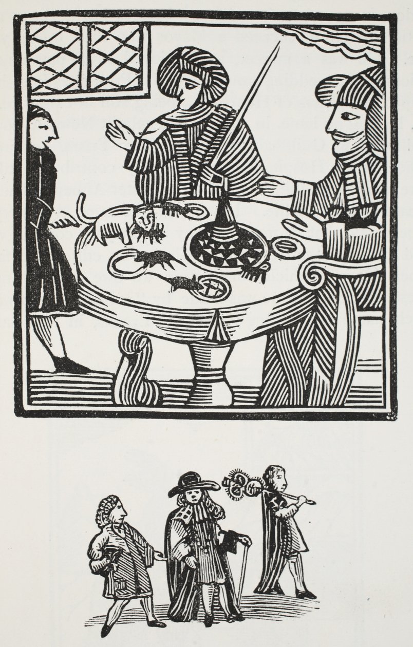 Sir Richard Whittington, London háromszoros főpolgármesterének története, illusztráció a 18. századi fejezetből, John Ashton, pub. 1882 alkotó: English School