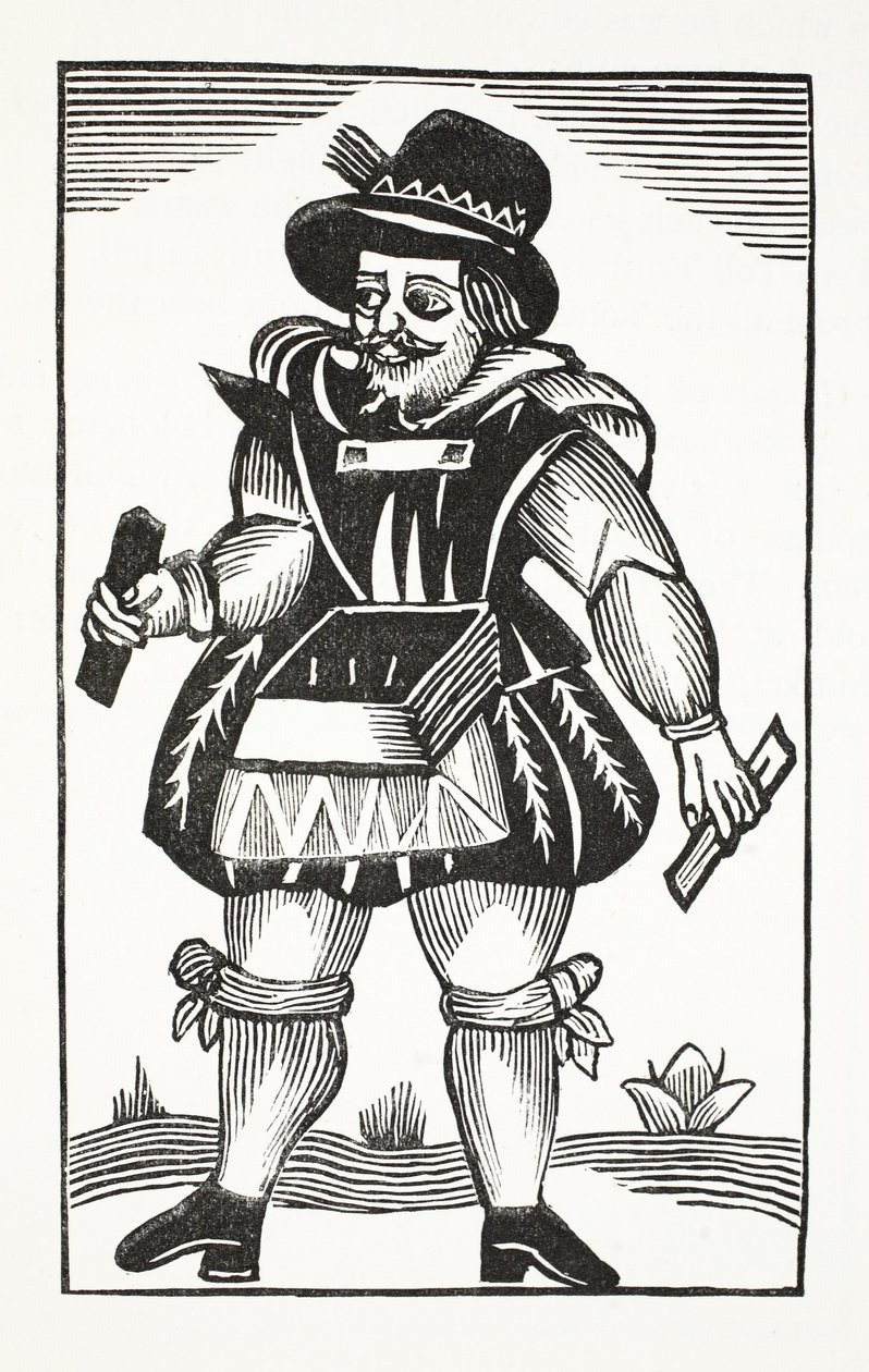 Tom Long, a hordozó története, illusztráció a Chap-books of the Eightenth Century-ből, John Ashton, pub. 1882 alkotó: English School