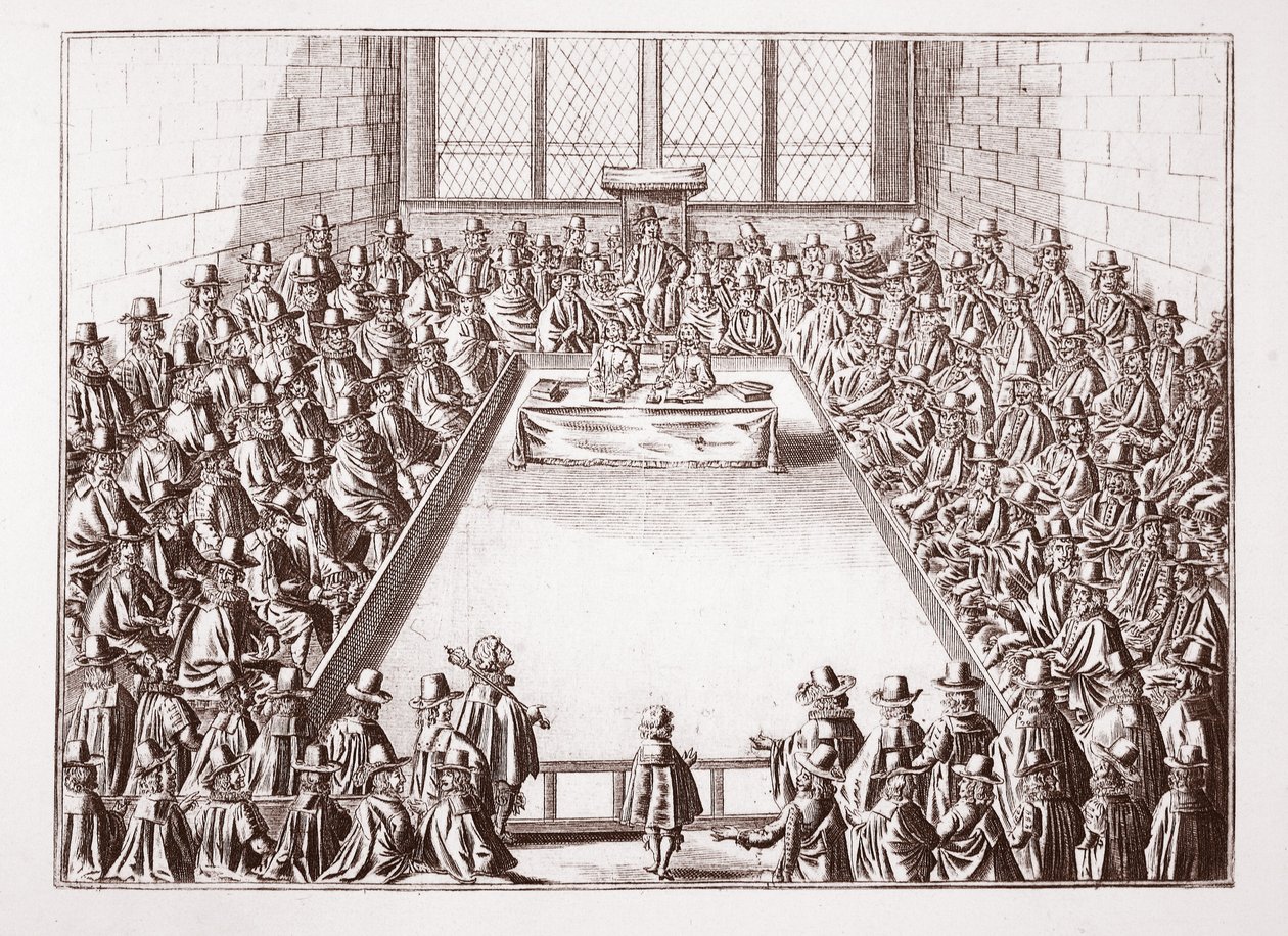 Az alsóház, egy 1648-as nyomtatványból alkotó: English School