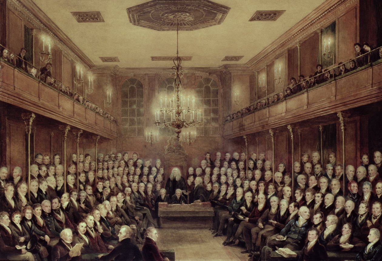 Az alsóház ülésén alkotó: English School