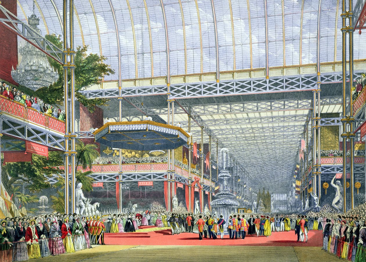 Az avatás a Dickinsons Comprehensive Pictures of the Great Exhibition of 1851-ből, 1854-ben megjelent (lásd: 194667) alkotó: English School