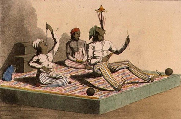 Az indiai zsonglőrök, 1813. október, az „Ackermann