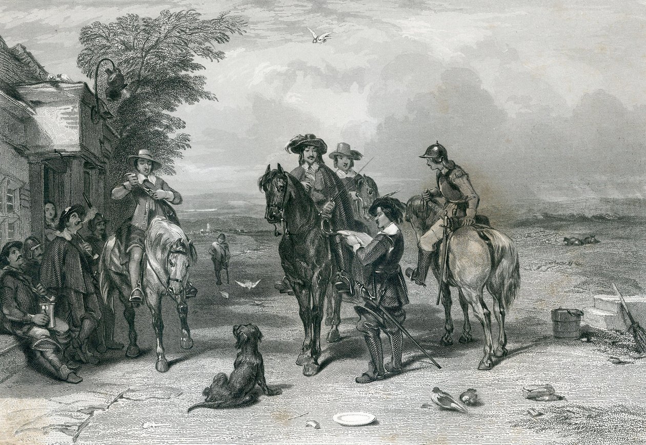 A király utazása a skótokhoz, Frigyes metszete. T. Heath, 1844 alkotó: English School